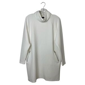 COCO + CARMEN Long Sleeve Mock Neck Sweater Dress - Oatmeal Size L-XL